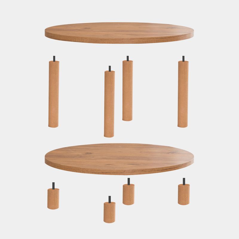 Casa si Gradina - Mobilier - Mese si birouri - Masute de cafea - Masuta de cafea, Hanah Home, pal melaminat, pin atlantic, 70x43.7 cm - Infinity.ro