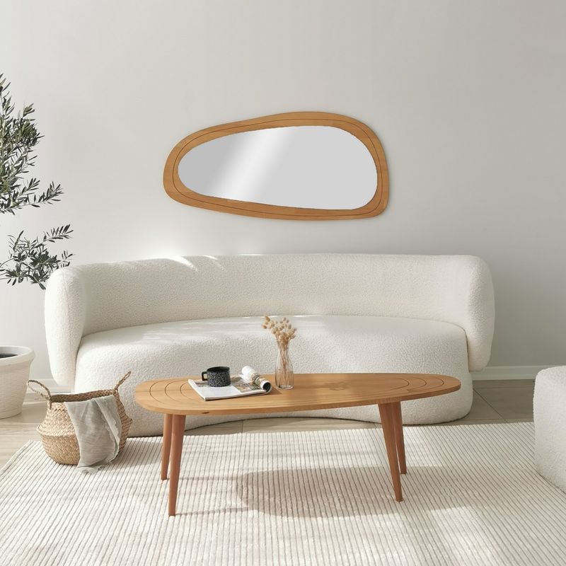 Casa si Gradina - Mobilier - Mese si birouri - Masute de cafea - Masuta de cafea, Hanah Home, lemn de pin si fag, teak, 115x50x38 cm - Infinity.ro