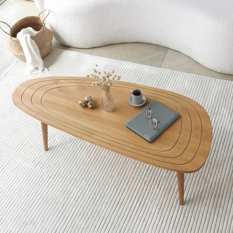 Casa si Gradina - Mobilier - Mese si birouri - Masute de cafea - Masuta de cafea, Hanah Home, lemn de pin si fag, teak, 115x50x38 cm - Infinity.ro
