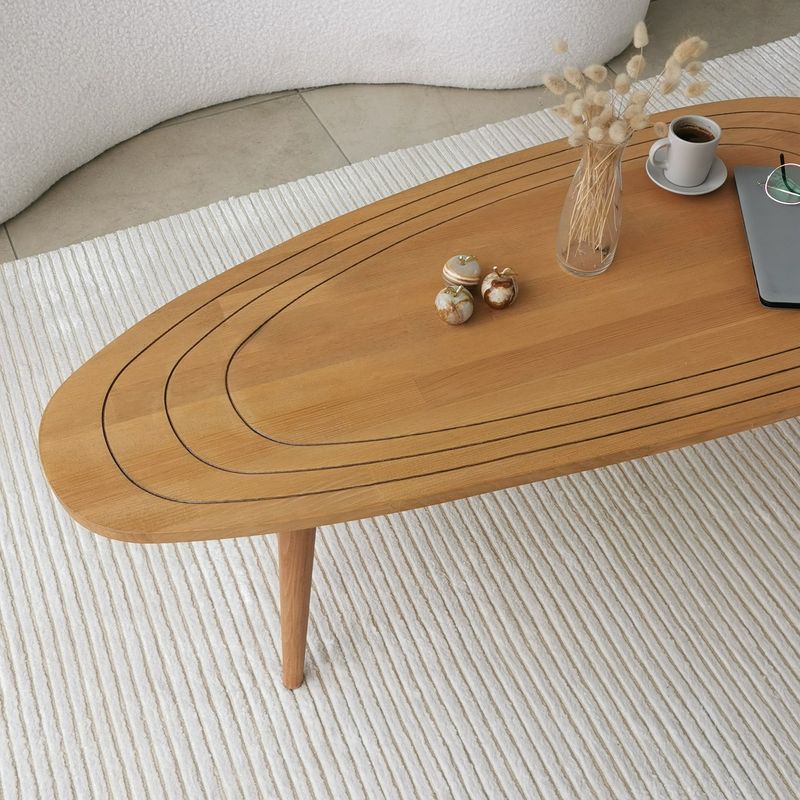 Casa si Gradina - Mobilier - Mese si birouri - Masute de cafea - Masuta de cafea, Hanah Home, lemn de pin si fag, teak, 115x50x38 cm - Infinity.ro