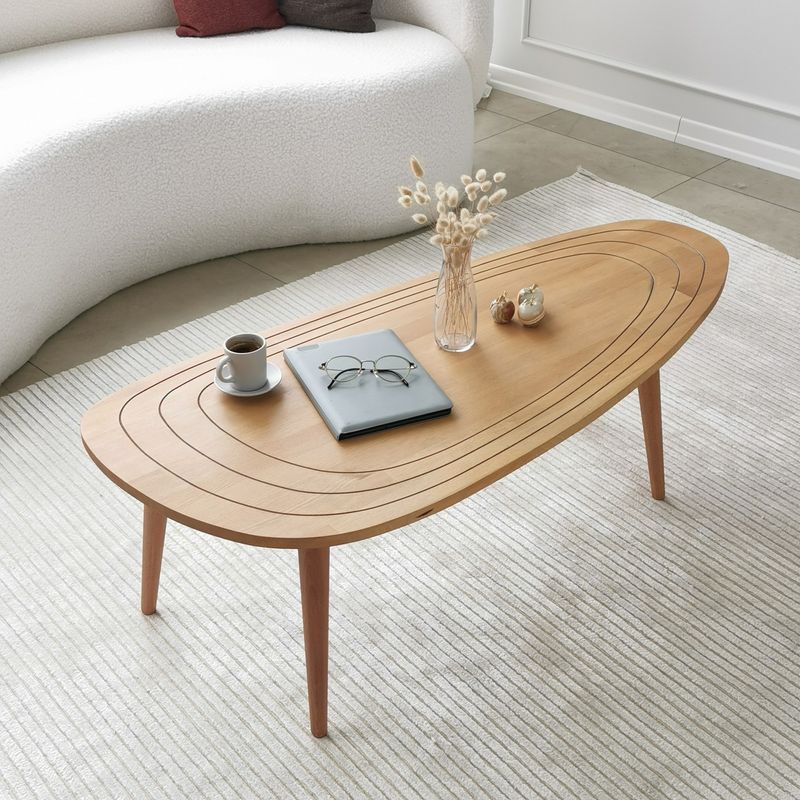 Casa si Gradina - Mobilier - Mese si birouri - Masute de cafea - Masuta de cafea, Hanah Home, lemn de pin si fag, teak, 115x50x38 cm - Infinity.ro