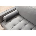 Casa si Gradina - Mobilier - Canapele si coltare - Canapele - Canapea 3 locuri, Atelier Del Sofa, lemn fag, gri deschis, 215x90x70 cm - Infinity.ro