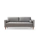 Casa si Gradina - Mobilier - Canapele si coltare - Canapele - Canapea 3 locuri, Atelier Del Sofa, lemn fag, gri deschis, 215x90x70 cm - Infinity.ro