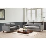 Casa si Gradina - Mobilier - Canapele si coltare - Canapele - Canapea 3 locuri, Atelier Del Sofa, lemn fag, gri deschis, 215x90x70 cm - Infinity.ro