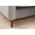 Casa si Gradina - Mobilier - Canapele si coltare - Canapele - Canapea 3 locuri, Atelier Del Sofa, lemn fag, gri deschis, 215x90x70 cm - Infinity.ro