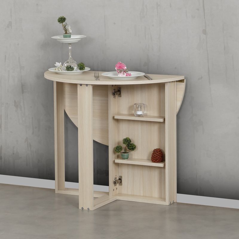 Casa si Gradina - Mobilier - Mese si birouri - Mese bucatarie si dining - Masa pliabila, Hanah Home, PAL melaminat, stejar, 90x45x77 cm - Infinity.ro