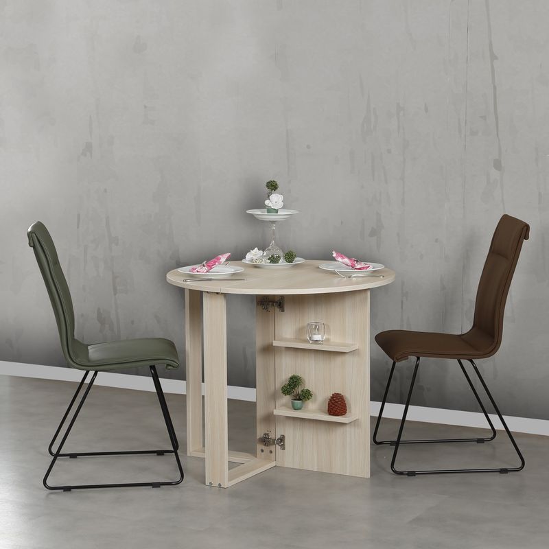 Casa si Gradina - Mobilier - Mese si birouri - Mese bucatarie si dining - Masa pliabila, Hanah Home, PAL melaminat, stejar, 90x45x77 cm - Infinity.ro