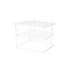 Casa si Gradina - Mobilier - Organizare si depozitare - Organizatoare pentru sertare si dulapuri - Organizator bucatarie, Hermia, metal, alb, 24.5x24.5x19.5 cm - Infinity.ro
