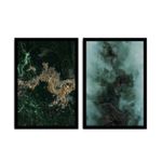 Casa si Gradina - Decoratiuni - Tablouri - Tablou decorativ inramat, Wallxpert, mdf, multicolor, 74x51 cm, set 2 piese, 841APY2111 - Infinity.ro