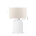 Casa si Gradina - Corpuri si surse de iluminat - Veioze si lampi - Veioze - Veioza, Opviq, pvc, crem, 30 cm - Infinity.ro