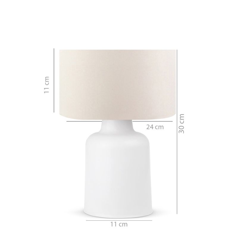 Casa si Gradina - Corpuri si surse de iluminat - Veioze si lampi - Veioze - Veioza, Opviq, pvc, crem, 30 cm - Infinity.ro