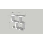 Casa si Gradina - Mobilier - Mese si birouri - Mese living - Masuta laterala, Hanah Home, panou de particule acoperit cu melamina, stejar, 60x60x20 cm - Infinity.ro