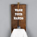 Casa si Gradina - Mobilier - Organizare si depozitare - Cuiere - Raft de perete, Hanah Home, lemn de molid, nuc, 20x10x2 cm - Infinity.ro