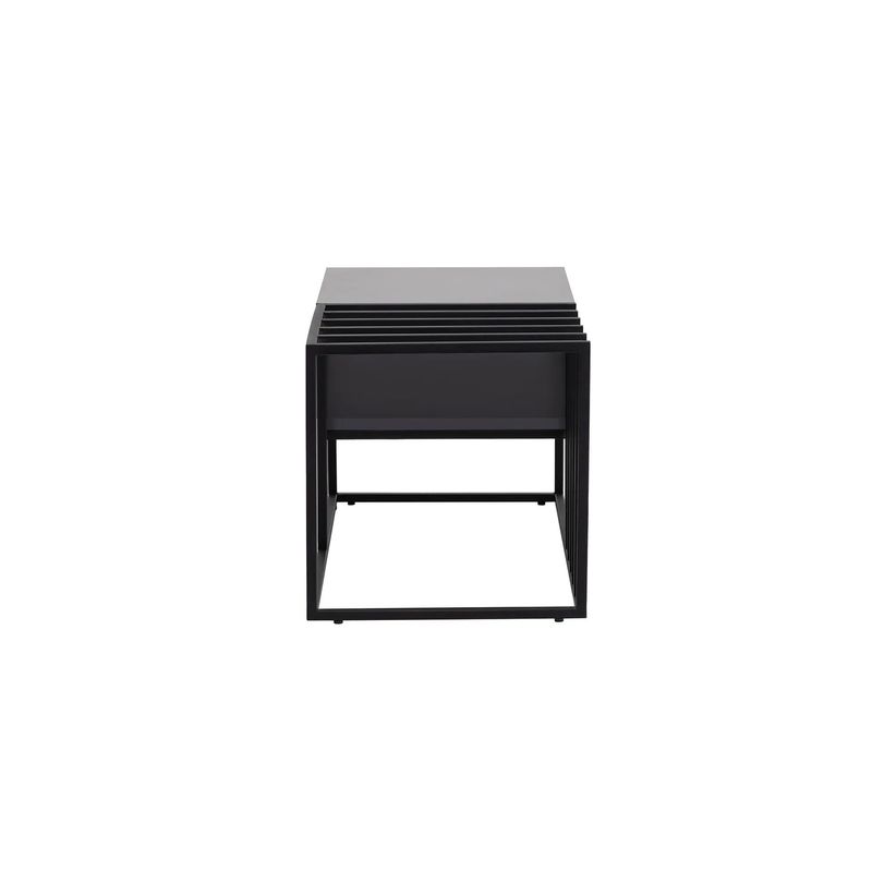 Casa si Gradina - Mobilier - Mese si birouri - Masute de cafea - Masuta de cafea, Hanah Home, pal melaminat, negru, 90x90x37 cm - Infinity.ro