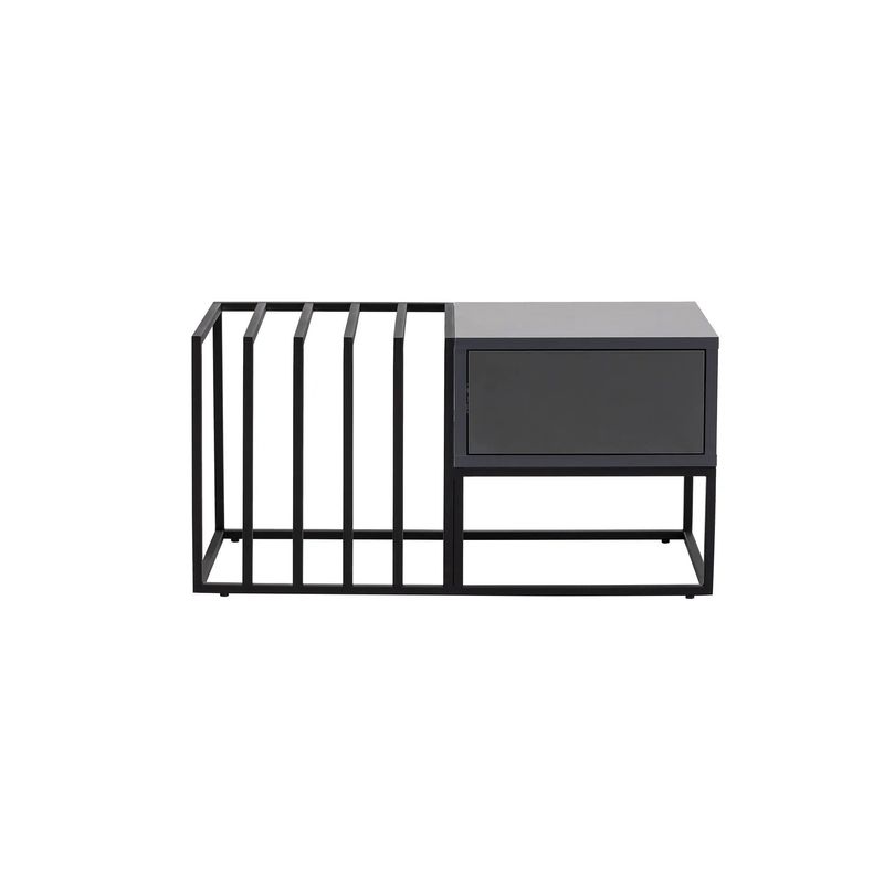 Casa si Gradina - Mobilier - Mese si birouri - Masute de cafea - Masuta de cafea, Hanah Home, pal melaminat, negru, 90x90x37 cm - Infinity.ro