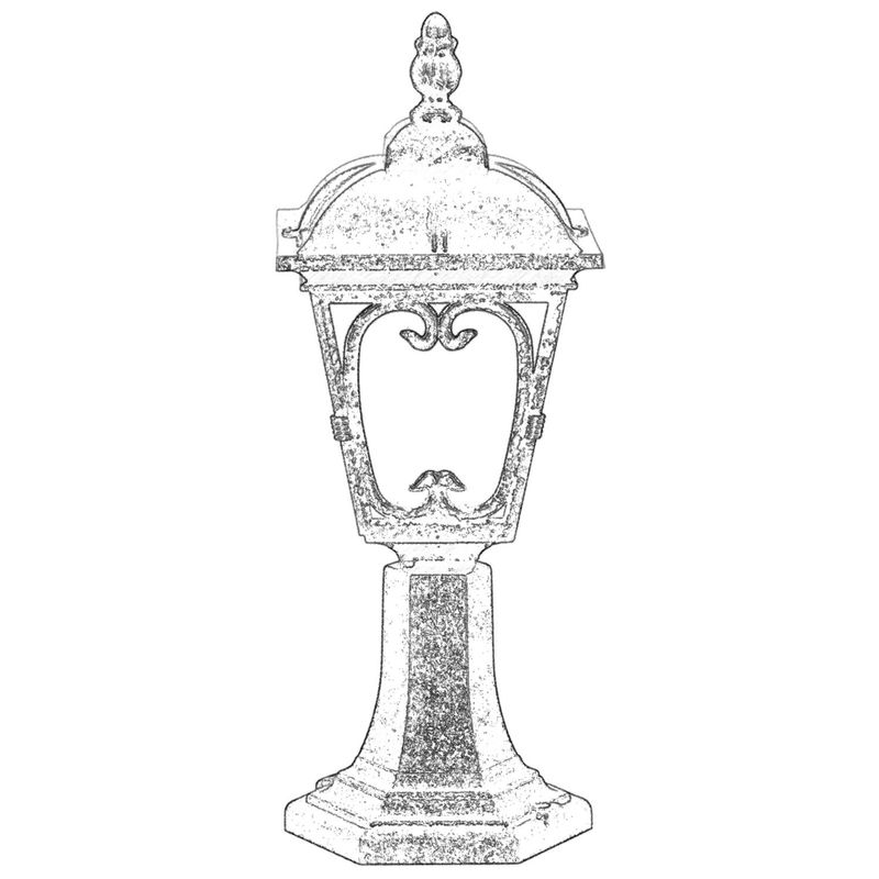 Casa si Gradina - Corpuri si surse de iluminat - Iluminat exterior - Lanterne - Lampa de perete exterior, Opviq, abs, maro, 50x20 cm - Infinity.ro
