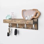 Casa si Gradina - Mobilier - Organizare si depozitare - Cuiere - Raft de bucatarie, Hanah Home, lemn de molid, nuc, 40x11x11 cm - Infinity.ro