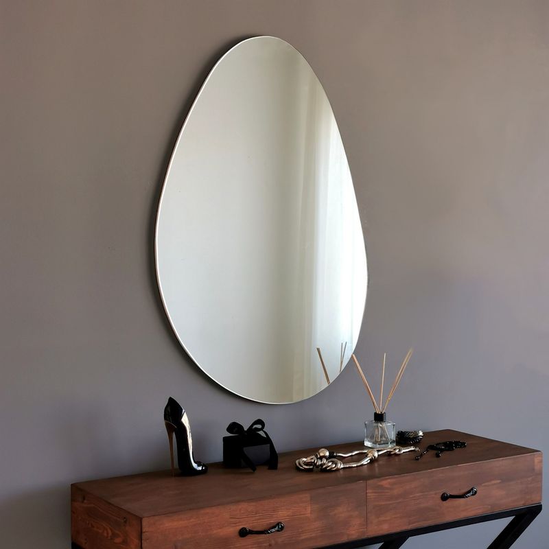 Casa si Gradina - Decoratiuni - Oglinzi - Oglinda, Hanah Home, mdf, alb, 76x50 cm - Infinity.ro