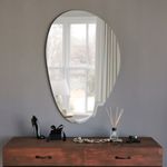 Casa si Gradina - Decoratiuni - Oglinzi - Oglinda, Hanah Home, mdf, alb, 76x50 cm - Infinity.ro