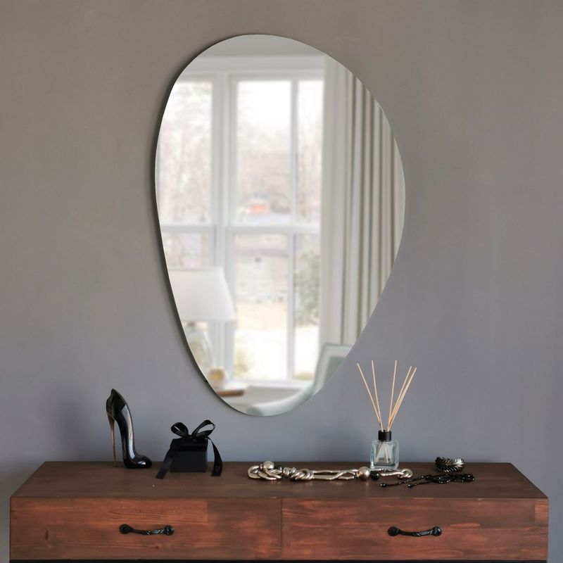 Casa si Gradina - Decoratiuni - Oglinzi - Oglinda, Hanah Home, mdf, alb, 76x50 cm - Infinity.ro