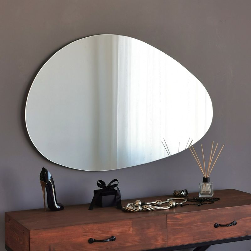 Casa si Gradina - Decoratiuni - Oglinzi - Oglinda, Hanah Home, mdf, alb, 76x50 cm - Infinity.ro
