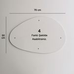 Casa si Gradina - Decoratiuni - Oglinzi - Oglinda, Hanah Home, mdf, alb, 76x50 cm - Infinity.ro