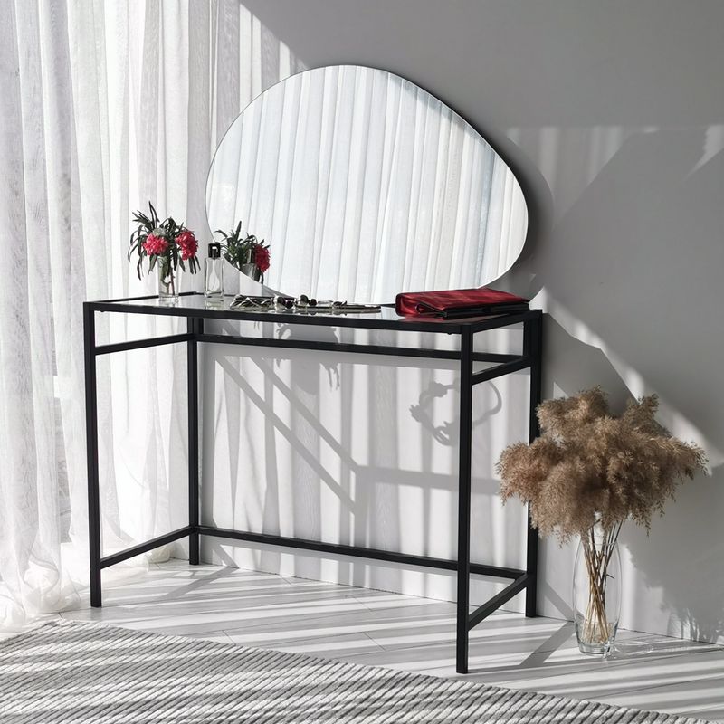 Casa si Gradina - Decoratiuni - Oglinzi - Oglinda, Hanah Home, mdf, alb, 76x50 cm - Infinity.ro