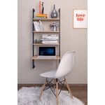 Casa si Gradina - Mobilier - Biblioteci si rafturi - Rafturi - Raft de perete, Hanah Home, pal melaminat, maro negru, 49x20x120 cm - Infinity.ro