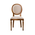 Casa si Gradina - Mobilier - Scaune si fotolii - Scaune - Scaun, Hanah Home, lemn masiv, in, nuc si bej, 48x49x98 cm - Infinity.ro