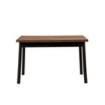 Casa si Gradina - Mobilier - Mese si birouri - Mese bucatarie si dining - Masa extensibila, Hanah Home, panou aglomerat cu melamina, negru, 120x75x77 cm - Infinity.ro