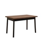 Casa si Gradina - Mobilier - Mese si birouri - Mese bucatarie si dining - Masa extensibila, Hanah Home, panou aglomerat cu melamina, negru, 120x75x77 cm - Infinity.ro