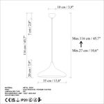 Casa si Gradina - Corpuri si surse de iluminat - Lustre si pendule - Lustra, Opviq, metal, portocaliu, inaltime reglabila - Infinity.ro