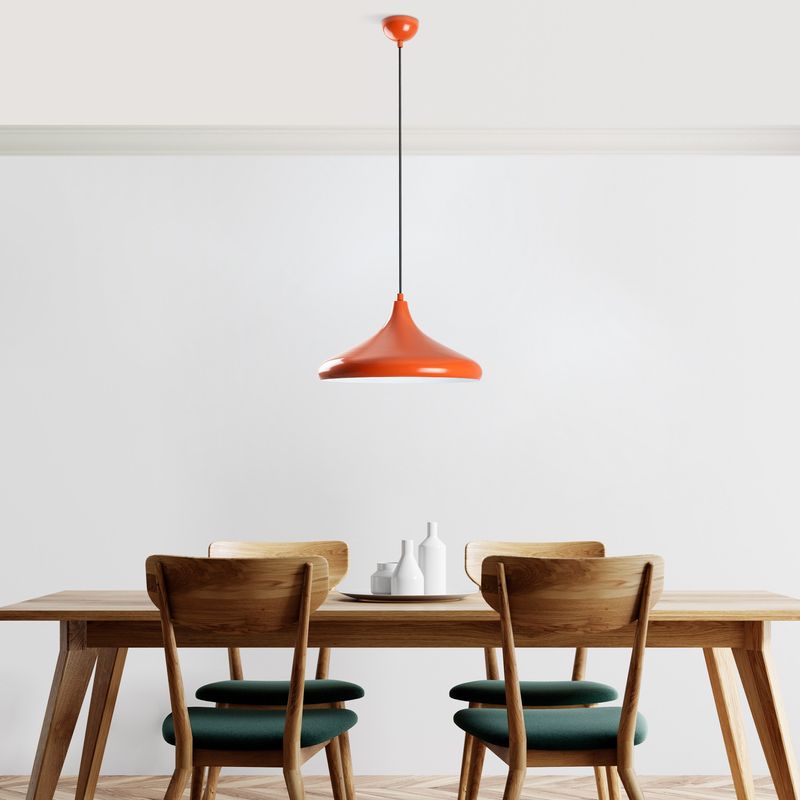 Casa si Gradina - Corpuri si surse de iluminat - Lustre si pendule - Lustra, Opviq, metal, portocaliu, inaltime reglabila - Infinity.ro