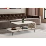 Casa si Gradina - Mobilier - Mese si birouri - Masute de cafea - Masuta de cafea, Hanah Home, pal melaminat, travertin negru, 100x50x40 cm - Infinity.ro