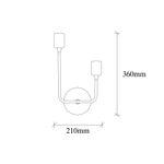 Casa si Gradina - Corpuri si surse de iluminat - Plafoniere, aplice si spoturi - Aplica, Opviq, fier, negru, 21x16x36 cm - Infinity.ro