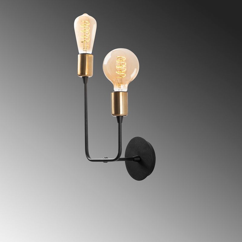 Casa si Gradina - Corpuri si surse de iluminat - Plafoniere, aplice si spoturi - Aplica, Opviq, fier, negru, 21x16x36 cm - Infinity.ro