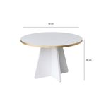 Casa si Gradina - Mobilier - Mese si birouri - Masute de cafea - Masuta de cafea, Hanah Home, pal melaminat, auriu alb, 60x60x40 cm - Infinity.ro