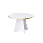 Casa si Gradina - Mobilier - Mese si birouri - Masute de cafea - Masuta de cafea, Hanah Home, pal melaminat, auriu alb, 60x60x40 cm - Infinity.ro