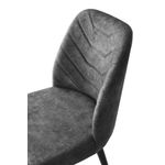 Casa si Gradina - Mobilier - Scaune si fotolii - Scaune - Set scaune, Hanah Home, catifea, antracit, 50x49x90 cm, 4 bucati - Infinity.ro