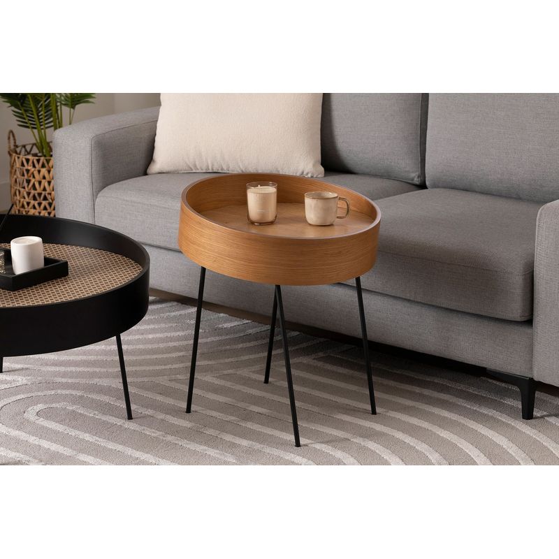 Casa si Gradina - Mobilier - Mese si birouri - Masute de cafea - Masuta de cafea, Hanah Home, mdf, natur, 40x40x60 cm - Infinity.ro
