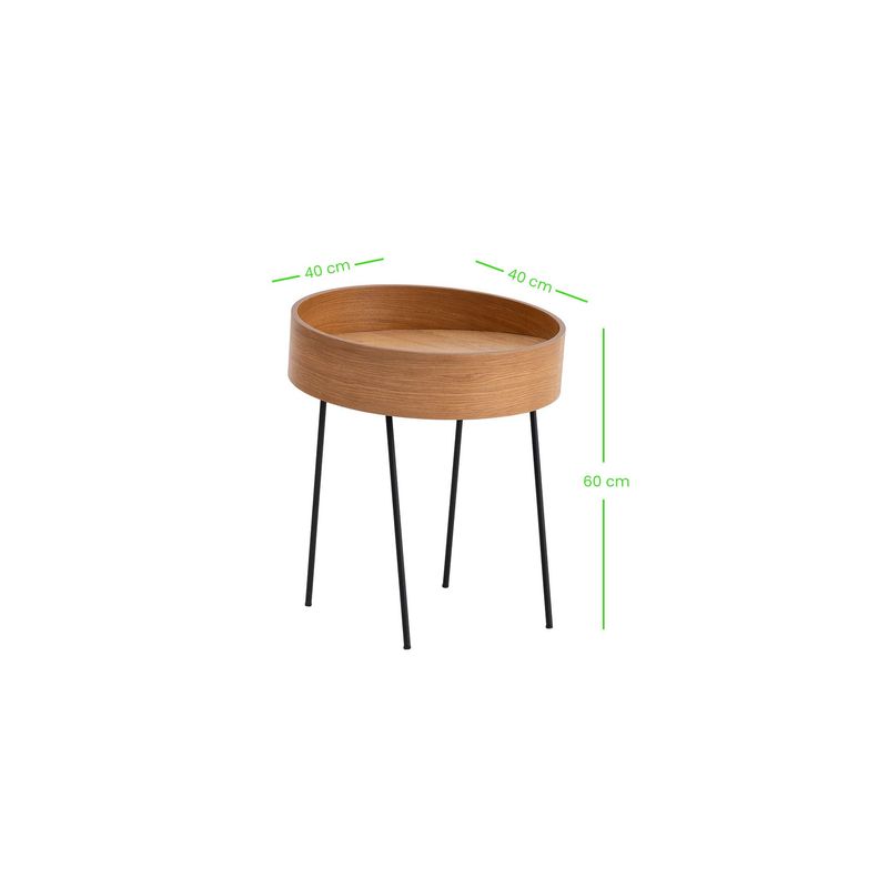 Casa si Gradina - Mobilier - Mese si birouri - Masute de cafea - Masuta de cafea, Hanah Home, mdf, natur, 40x40x60 cm - Infinity.ro