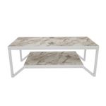 Casa si Gradina - Mobilier - Mese si birouri - Masute de cafea - Masuta de cafea, Hanah Home, pal melaminat, alb, 120x60x45.8 cm - Infinity.ro