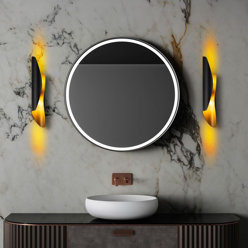 Casa si Gradina - Corpuri si surse de iluminat - Plafoniere, aplice si spoturi - Aplica, Opviq, metal, negru, 8x40x11 cm - Infinity.ro