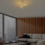 Casa si Gradina - Corpuri si surse de iluminat - Plafoniere, aplice si spoturi - Plafoniera led, Opviq, metal, crom, 51x51x26 cm - Infinity.ro