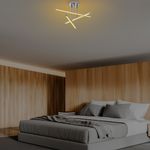 Casa si Gradina - Corpuri si surse de iluminat - Plafoniere, aplice si spoturi - Plafoniera led, Opviq, metal, crom, 51x51x26 cm - Infinity.ro