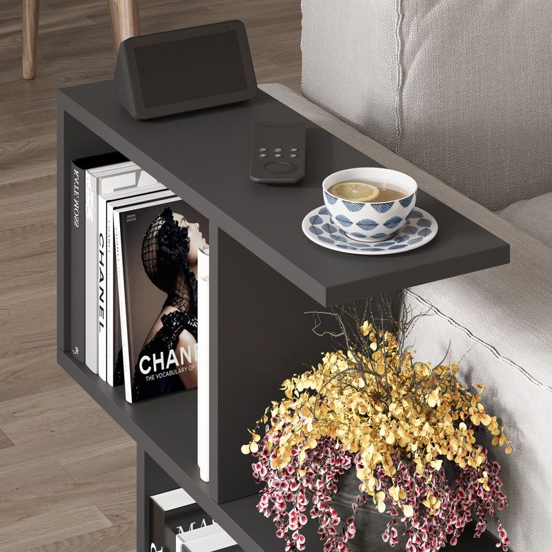 Casa si Gradina - Mobilier - Mese si birouri - Masute de cafea - Masuta de cafea, Hanah Home, pal melaminat, negru matasos, 60x60x20 cm - Infinity.ro