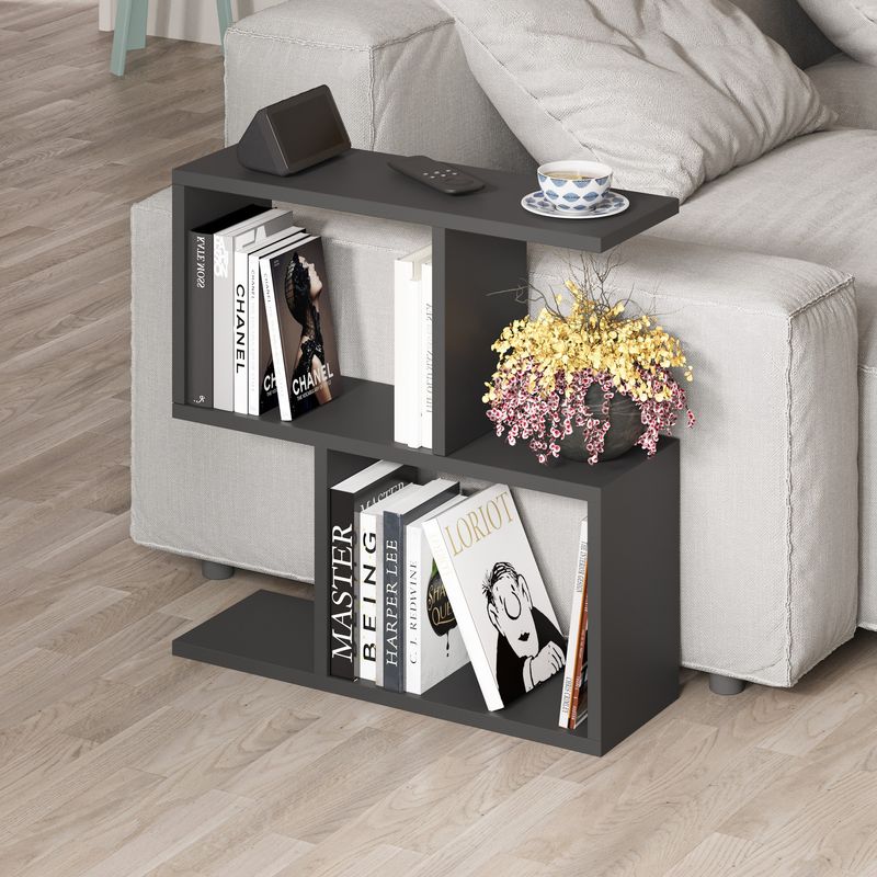 Casa si Gradina - Mobilier - Mese si birouri - Masute de cafea - Masuta de cafea, Hanah Home, pal melaminat, negru matasos, 60x60x20 cm - Infinity.ro