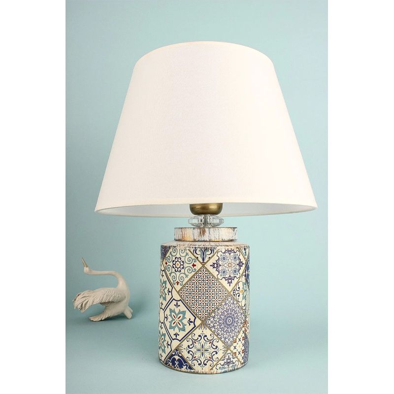 Casa si Gradina - Corpuri si surse de iluminat - Veioze si lampi - Veioze - Veioza, Opviq, ceramica, alb, 40x30x30 cm, 687HMY2382 - Infinity.ro