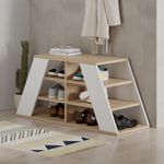 Casa si Gradina - Mobilier - Organizare si depozitare - Organizator incaltaminte - Organizator incaltaminte, Hanah Home, pal melaminat, stejar si alb, 105.5x37.5x50 cm - Infinity.ro