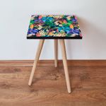 Casa si Gradina - Mobilier - Mese si birouri - Mese living - Masuta laterala, Hanah Home, mdf, multicolor, 35x35x42 cm, 481LNA1812 - Infinity.ro